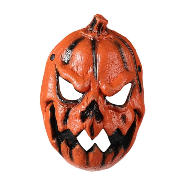 Máscara de calabaza de Halloween para juego de rol, única, de PU, para niñas y mujeres, accesorio de disfraz, cubierta facial para fiestas, narración