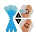 thumbnail image 4 of Paquete de 100 Cosmetic Spatula Cucharada Portátil Portátil Portátil Ojo Herramienta Ojo Mezcla Crema Facial Scoop Supply Piel Cuidado Accesorio Azul Yuarrent CE001373-02, 4 of 7