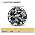 thumbnail image 5 of Yuyamidu Gray Camo Spare tire Cover Camouflage Wheel Protectors Dustproof Wheel Covers Universal Fit for Trailer RV SUV Truck Camper Travel Trailers, 5 of 5