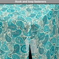 thumbnail image 4 of Turquoise Dog Crate Cover, Paisley Pattern Antique Floral Pattern Ornaments Classical Middle Eastern, Easy to Use Pet Kennel Cover Small Dogs Puppies Kittens, 7 Sizes, Aqua Teal, by Ambesonne, 4 of 6