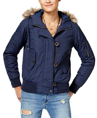 faux fur trim bomber jacket