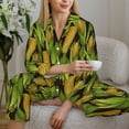 thumbnail image 6 of Sikiie Corn 2 Women's Long-Sleeve Shirt and Full-Length Bottom Pajama Set (s-xxl)-Medium, 6 of 7