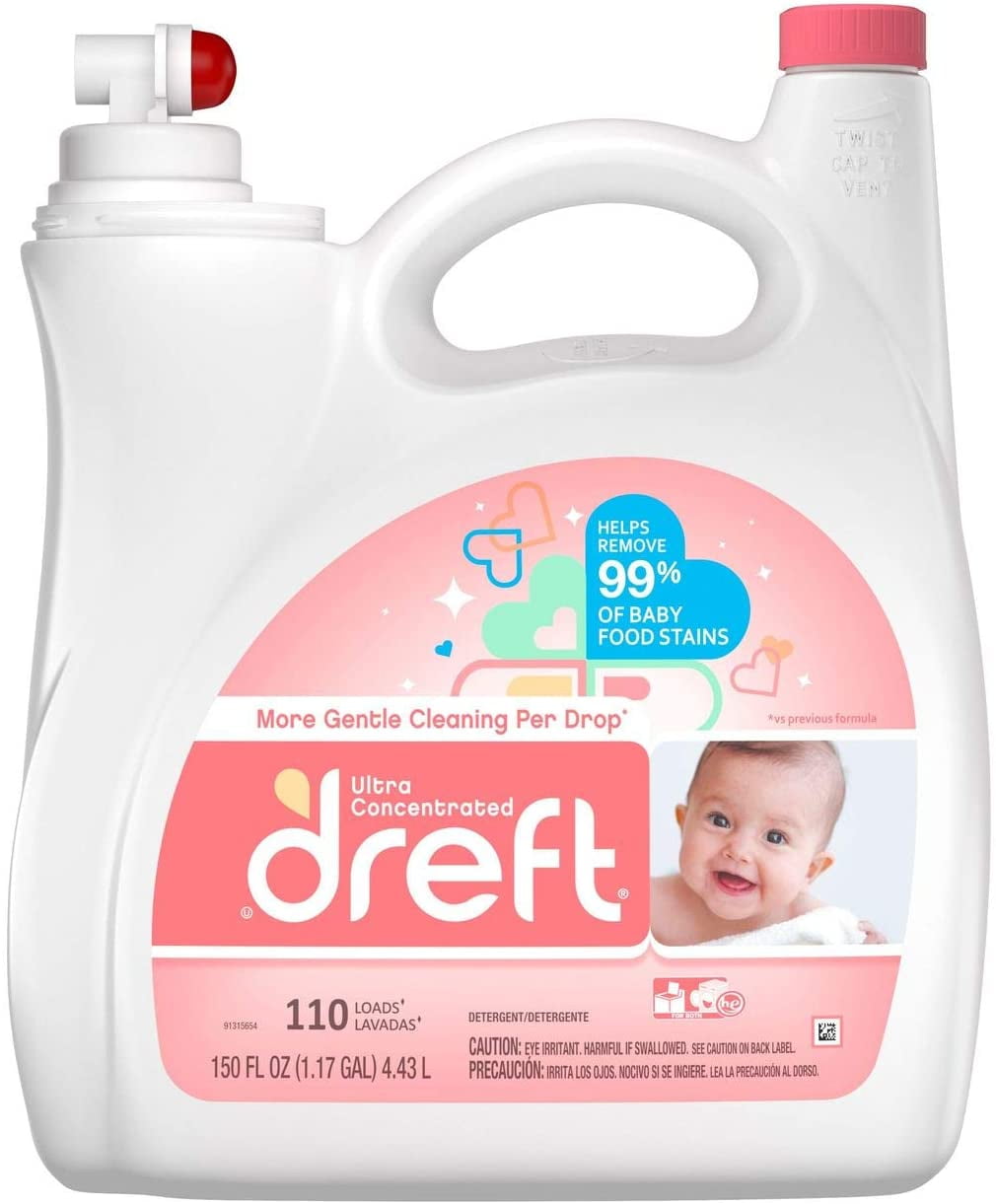 Buy Dreft Concentrated Liquid Hypoallergenic Detergent 96 Loads 150 Fl Oz Online at Lowest Price