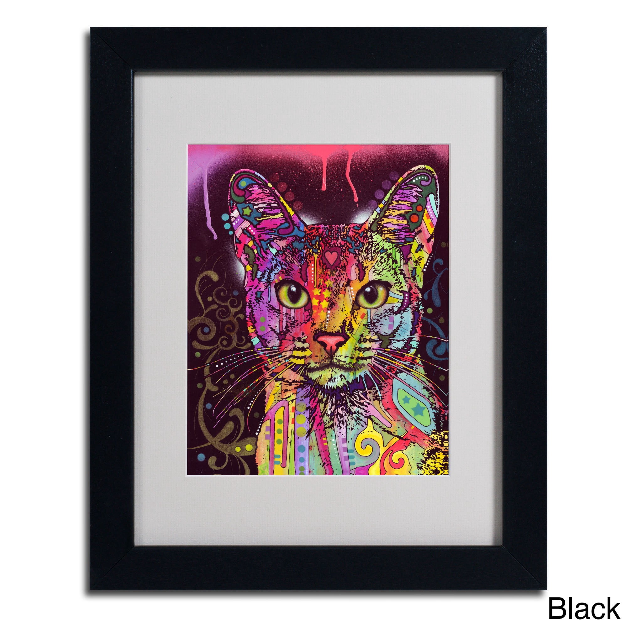 Matted art under acrylic in a wood frame
