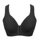 thumbnail image 3 of Sujetador Inalámbrico Transpirable Hebilla Frontal Correa Ancha Ropa Interior Delgada para Mujer Niña, Negro, 36/80 kenally AP001203-01, 3 of 7