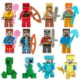 thumbnail image 3 of Set de 36 Figuras de Bloques Mini: Héroes y Guerreros Pixel – Juguetes de Personajes Armables para Juego Creativo y Colección, 3 of 6