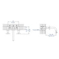 thumbnail image 2 of ALFI brand AB1035-PC Polished Chrome 8" Widespread Wall-Mounted Cross Handle Faucet, 2 of 7