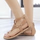 thumbnail image 5 of Zapatos con clip de verano para mujer Sandalias cómodas con cremallera Pisos Sandalias de playa informales Wmkox8yii  shjk2239, 5 of 9
