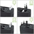 thumbnail image 4 of Cellet Worldwide Power Adapter Compatible with Nokia C110 - UL Certified All-In-One Universal Travel Wall Charger with Built-In Surge Protector and (USB-C and USB-A) Charging Ports, 4 of 8