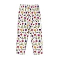 thumbnail image 5 of Xecao Tulips Flowers Women's Straight Lounge Pajama Pants: The Epitome of Relaxed Sleepwear, 5 of 9