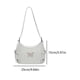 thumbnail image 4 of Y2K Bolso Hombro para Mujer Bandolera Mariposa Hobo Cuero PU (Beige), 4 of 7