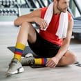 thumbnail image 6 of Mens Crew Socks Womens Colombia Flag Workout Training Athletic Socks, 6 of 7