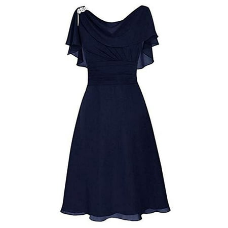 Lovaru - Women's Fashion A Line Knee Length Bridesmaid Dress - Walmart.com