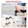 thumbnail image 3 of YMAM.LIGHT Door lnstallation Dolly Kit with Wheels -Interior Door Install Tools for Most Pre-Hung or Slab Doors, 800 Lb. Capacity, Plywood Dolly Protect Your Back (Black), 3 of 7