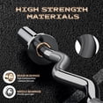 thumbnail image 3 of 47" EZ Curl Weight Lifting Bar, Barbell Bar for Biceps, Triceps, Back and Leg Muscle Group Exercise, Chrome Home Gym Weight Bar with 2 Spring Collars for 2 Inch Weight Plates, 3 of 8