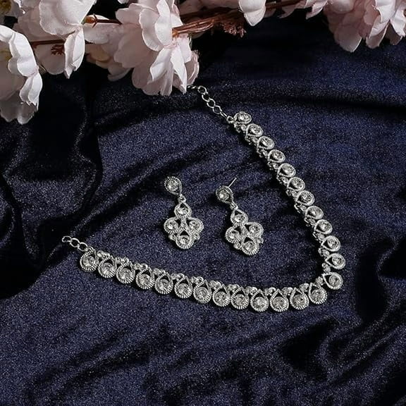 Necklace Set with Earrings for Women | Stylish Jewellery for Party, Wedding
