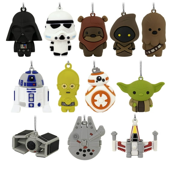 Hallmark Star Wars Countdown Calendar Paper Tree Set With 12 Mini Ornaments