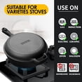 thumbnail image 7 of 2-in-1 Pre-Seasoned Cast Iron Dutch Oven Pot with Skillet Lid Set, 10" Skillet 3QT Pot for Cooking, Baking, Frying and Camping, 7 of 7