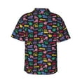 thumbnail image 3 of Haiem Colorful Excavator Printed Hawaiian Shirt for Men - Men’s Casual Beach Summer Shirts - Stretch Fabric with Modern Fit-3X-Large, 3 of 9