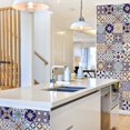 thumbnail image 2 of Walplus Peel and Stick Backsplash Indigo Peanut Azulejo Wall Tile Decals 96pcs, 2 of 5
