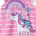 thumbnail image 4 of Peppa Pig Toddler Girls Dresses Unicorn Graphic Flutter Sleeve Tee Top with Skirt 2 Piece Set Size 3-4T, 4 of 7