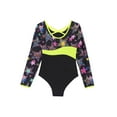 thumbnail image 4 of DPOIS Kids Girls Cutout Sports Gymnastic Leotard One-piece Bodysuit Black 10, 4 of 7