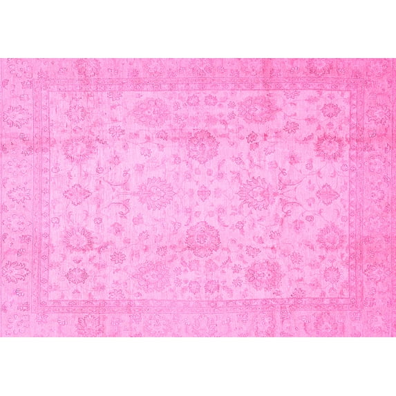 Ahgly Company Indoor Rectangle Oriental Pink Traditional Area Rugs, 2' x 3'