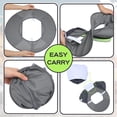 thumbnail image 3 of Set de protector de cuello y polainas reflectantes, color gris, 3 of 6