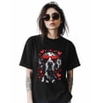 thumbnail image 2 of Red Love Dog Womens Tshirt Graphic Tees Cotton Crew Neck T-Shirts, Casual Short Sleeve Shirts for Women Teen Girl Cute Animal, 2 of 3