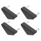 thumbnail image 5 of 4pcs triángulo cajón tirón manijas triángulo forma gabinete tira de tiradores espacios de aluminio toques, 5 of 5