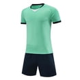 thumbnail image 4 of Unisex Kids Soccer Jersey for Girls Soccer Shirts Boy Football Outfits Soft Ideal Gift for Little Athlete 4-15 Years Green, 4 of 5