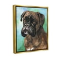 thumbnail image 4 of Stupell Industries Boxer Dog Portrait Animals & Insects Painting Gold Floater Framed Canvas Art Print Wall Art, 17 x 21, 4 of 10
