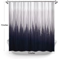 thumbnail image 3 of Grey Misty Forest Fall Shower Curtain Pine Tree Foggy Mountain Autumn Nature Scenery Landscape Bath Curtain Rustic Woodland Polyester Fabric Bathroom Decor 72" x 72", 3 of 5