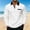 (Casual 28)White, variant on Mens Fashion T-Shirt Casual T Shirt Fall Long Sleeve Solid Color Knit Patchwork Collar Button-Down Tops