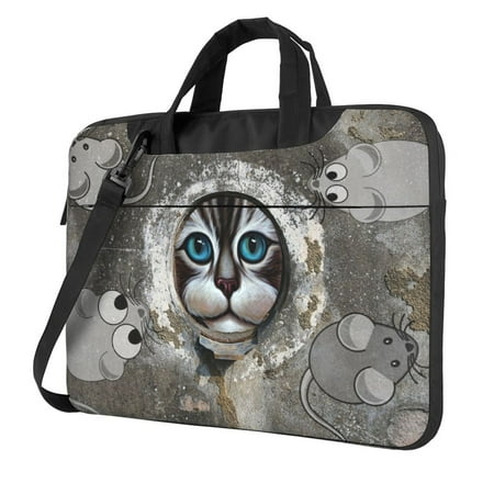 Cat In Hole Laptop Bag, 15.6 inch Laptop or Tablet, Business Casual Laptop Bag