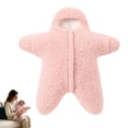 thumbnail image 4 of larppty Baby Starfish Onesie, Cute Thick Fleece Wearable Soft Newborn Baby Infant Warm Swaddle Wrap Sleeping Sack, 4 of 7