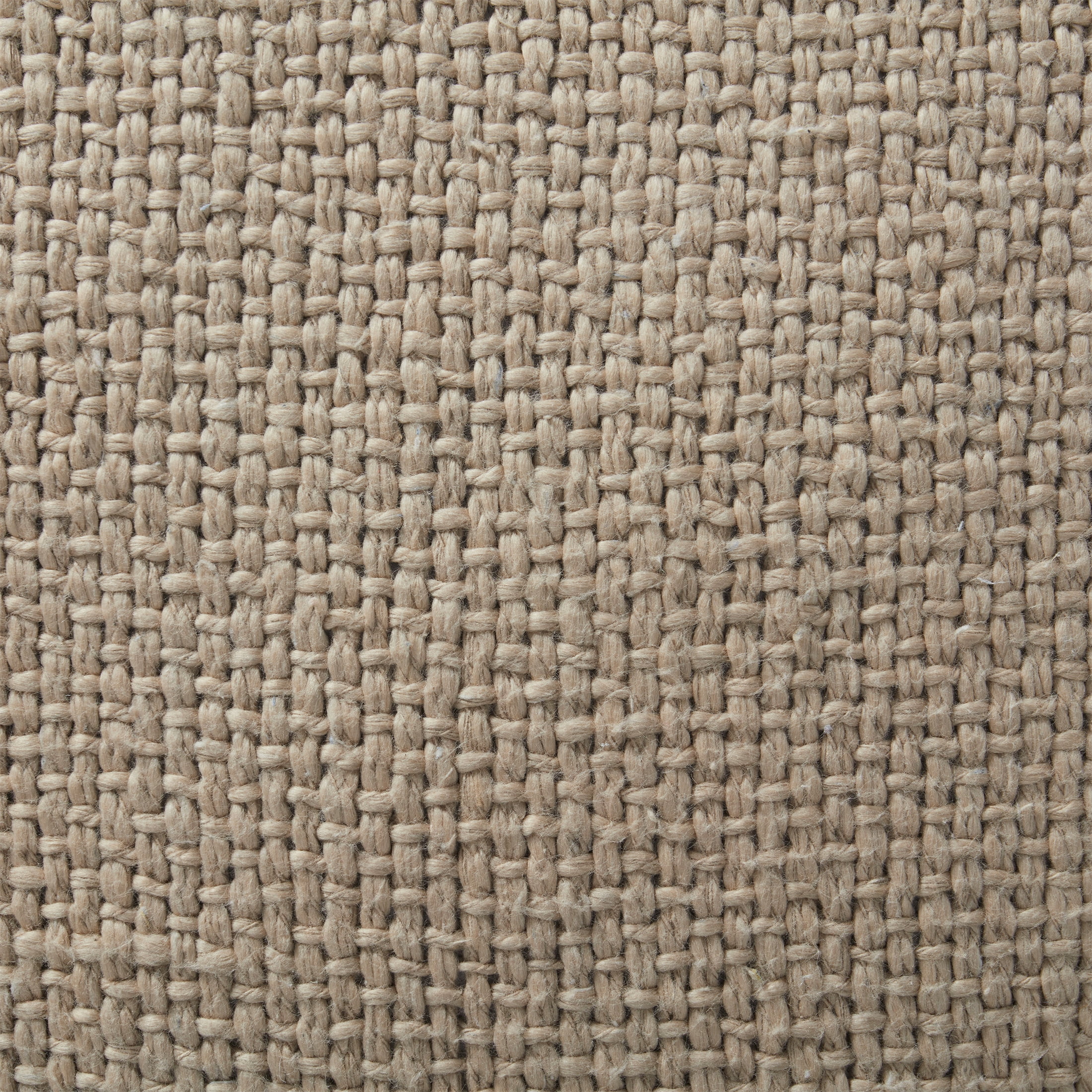 My Texas House 20" x 20" Andie Reversible Solid Taupe Cotton Decorative Pillow