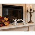 thumbnail image 4 of Small Jack Retro Charm Knick Knacks for Shelf Decor, Set of 2, Resin Lightweight 4 Inch Silver Small Décor, Antique Coffee Table and Shelf Accent for Books & Display, 4 of 4