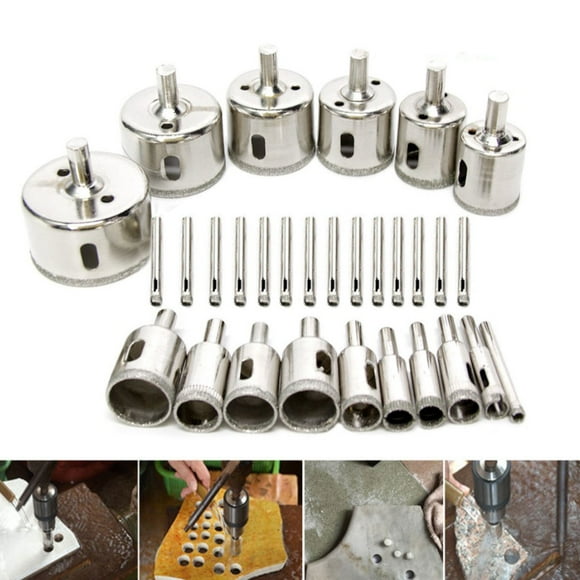 PENIKOKO 30 in 1 Drill Bits for Glass Ceramics Porcelain Ceramic Tile Drilling