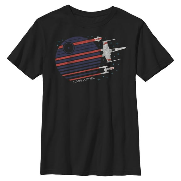 Boys Star Wars Death Star Streaks T Shirt