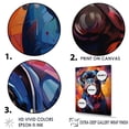 thumbnail image 3 of Designart "Pop Art Pug Extravaganza VI" Animals Dog Floater Framed Wall Decor, 3 of 5