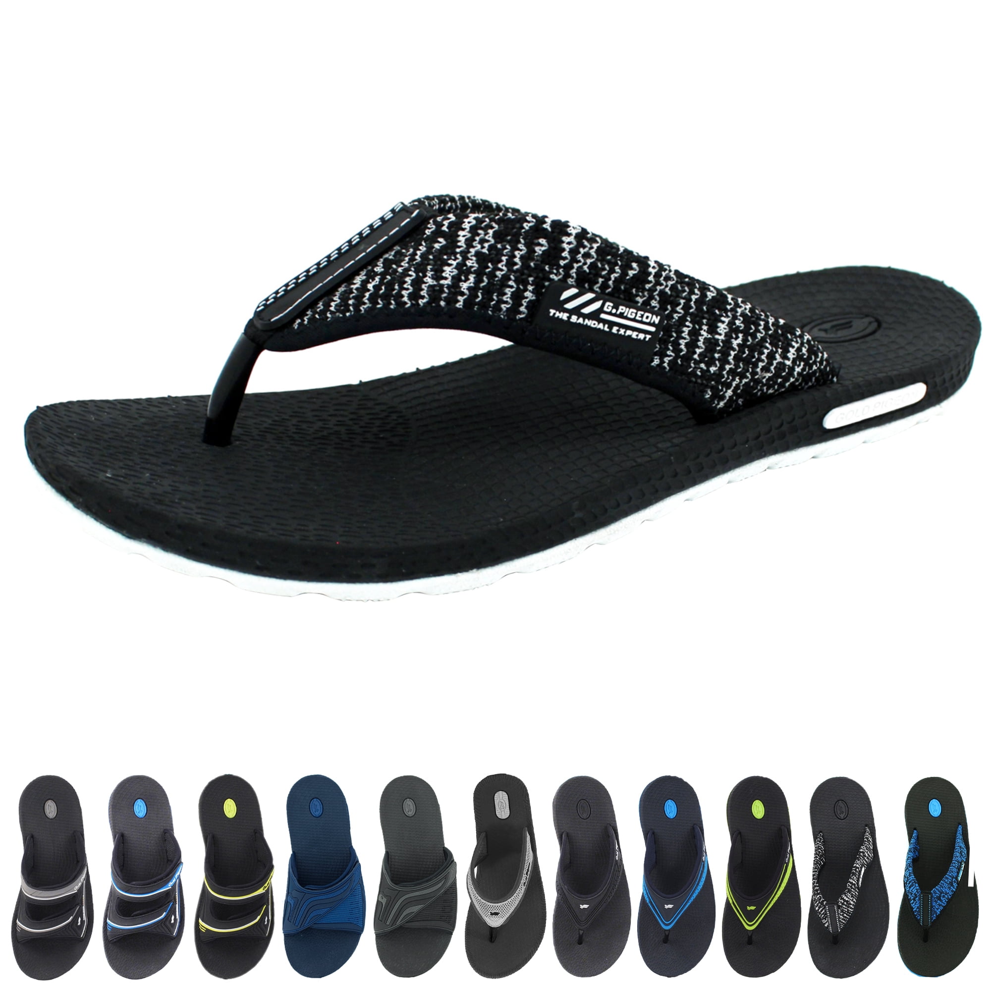 womens size 12 wide flip flops