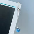 thumbnail image 5 of Wrapables Metal Leaf Bookmark with Charm for Book Lovers & Readers (Set of 2), Mint & Blue, 5 of 7