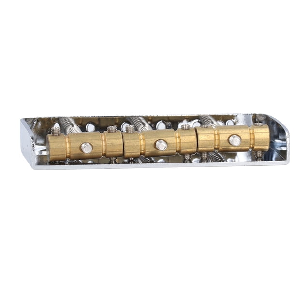 Puente De Guitarra Eléctrica Corto, 3 Sillines De Repuesto Para Tele Metal, Diseño Vintage Con Ajuste Versátil