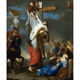 thumbnail image 2 of Charles Le Brun 12x14 Black Ornate Wood Framed Double Matted Museum Art Print Titled: The Descent from the Cross (Late 1640s), 2 of 5