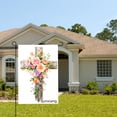 thumbnail image 2 of Amhnf Floral Cross Garden Flag For Home Outdoor Garden Yard Decor 12x18 inch, 2 of 5