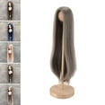 thumbnail image 1 of 1/4 Doll Wig Soft High Temperature Silk Long Straight Hair Doll Wig for Collection, 1 of 7