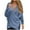 Navy, variant on WRKEKC Womens Fall Winter Solid Color Deep V Neck Long Sleeve Knit Sweater Loose Fit Cozy Oversized for Casual Wear