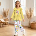 thumbnail image 2 of KPOPLK 2-11 Years Little's Girl Clothes Fall Winter Toddler Outfits for Girls Long Sleeve Ruffle Sweatshirt Pant Clothing Set,Size 2-3 Years, 2 of 8