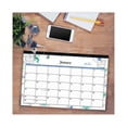 thumbnail image 3 of Lindley Desk Pad, Floral Artwork, 17 x 11, White/Blue/Green Sheets, Black Binding, Clear Corners, 12-Month (Jan-Dec): 2024 | Bundle of 5 Each, 3 of 4